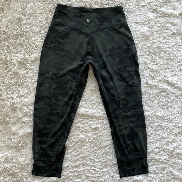 lululemon athletica Pants - lululemon athletica Camo Leggings - Black and Green
